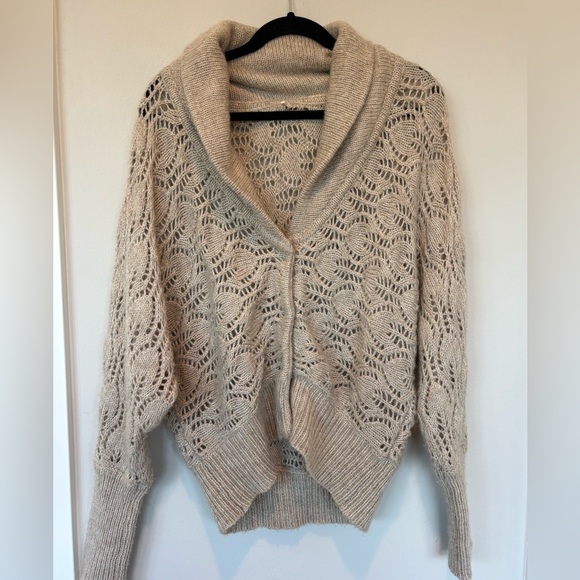 Free People Sweaters - Free People Cream Knit Cardigan 186